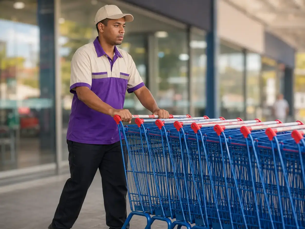 Organização de Carrinhos de Supermercado